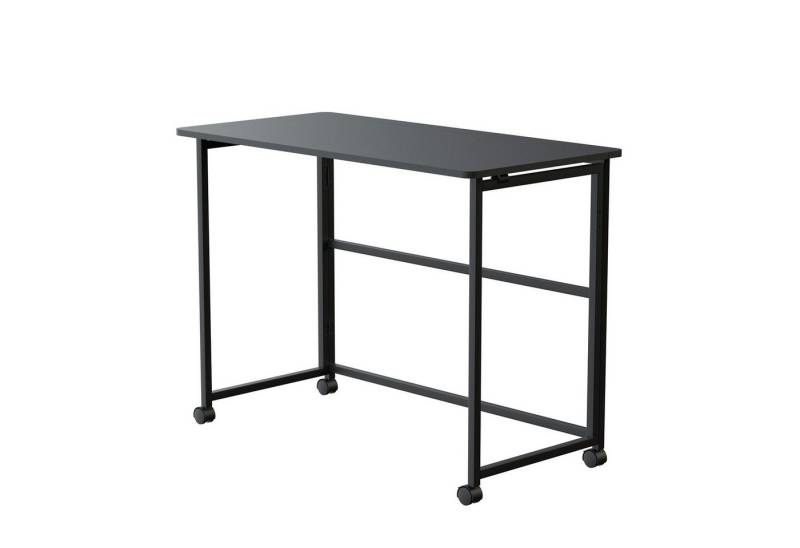 Maclean Schreibtisch MC-1250 Klapptisch mit Rädern, Tischplatte100x50 cm, Klappfunktion von Maclean