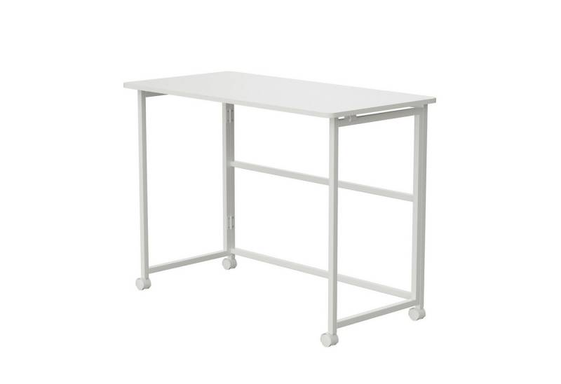 Maclean Schreibtisch MC-1250 Klapptisch mit Rädern, Tischplatte100x50 cm, Klappfunktion von Maclean