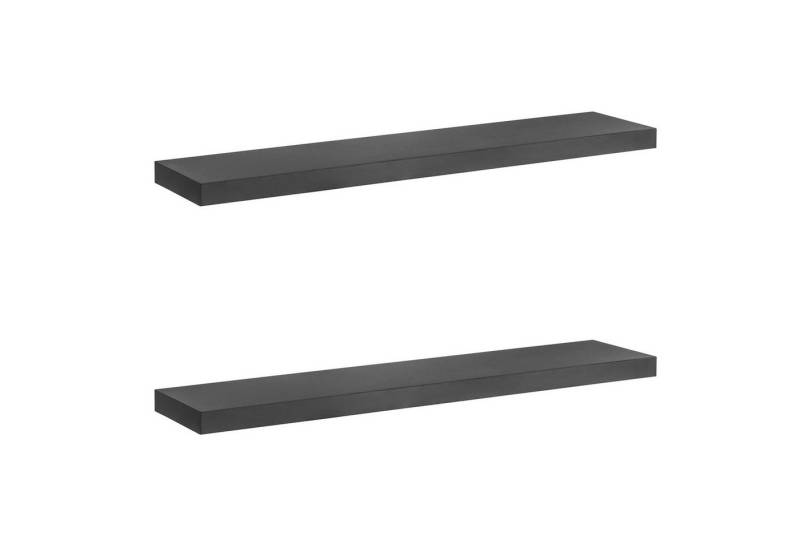 Maclean Wandregal MC-330, 2-tlg., Universal-Wandregal 90x20 cm schwarz von Maclean