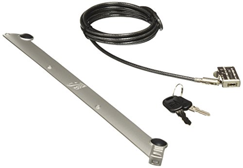 Maclocks Bracket mit Wedge Lock Kabelschloss für Apple MacBook Pro 13" Retina [Aluminium | Unauffälliger Diebstahlschutz | 1mm dick] - MBPR13BRWEDGE von Maclocks