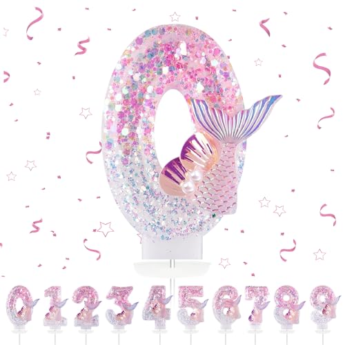 Geburtstagskerzen Zahlen 0,3D Meerjungfrau Geburtstagskerzen,Rosa Geburtstag Kerzen 0, Kuchen Topper Dekoration Kuchendeko Geburtstag, Geburtstagskerzen für Geburtstagsdeko Geburtstagskerzen Zahlen 0,3D Meerjungfrau Geburtstagskerzen,Rosa Geburtstag Kerzen 0, Kuchen Topper Dekoration Kuchendeko Geburtstag, Geburtstagskerzen für Geburtstagsdeko von Maclunar