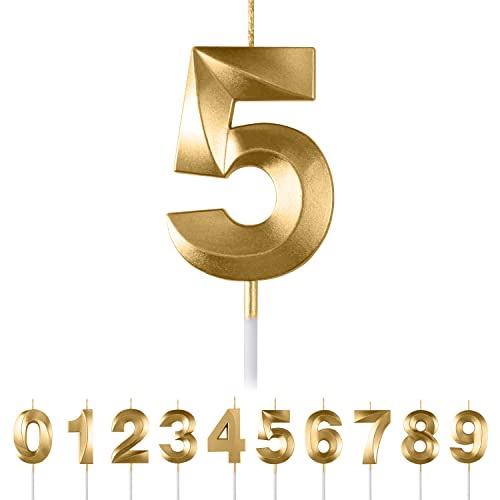 Geburtstagskerzen Zahlen 5,3D Gold Geburtstagskerzen,Kerzen Geburtstag Zahl 5, Kuchen Topper Dekoration Kuchendeko Geburtstag, Geburtstagskerzen für Geburtstagsdeko Geburtstagskerzen Zahlen 5,3D Gold Geburtstagskerzen,Kerzen Geburtstag Zahl 5, Kuchen Topper Dekoration Kuchendeko Geburtstag, Geburtstagskerzen für Geburtstagsdeko von Maclunar