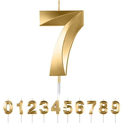 Geburtstagskerzen Zahlen 7,3D Gold Geburtstagskerzen,Kerzen Geburtstag Zahl 7, Kuchen Topper Dekoration Kuchendeko Geburtstag, Geburtstagskerzen für Geburtstagsdeko Geburtstagskerzen Zahlen 7,3D Gold Geburtstagskerzen,Kerzen Geburtstag Zahl 7, Kuchen Topper Dekoration Kuchendeko Geburtstag, Geburtstagskerzen für Geburtstagsdeko von Maclunar