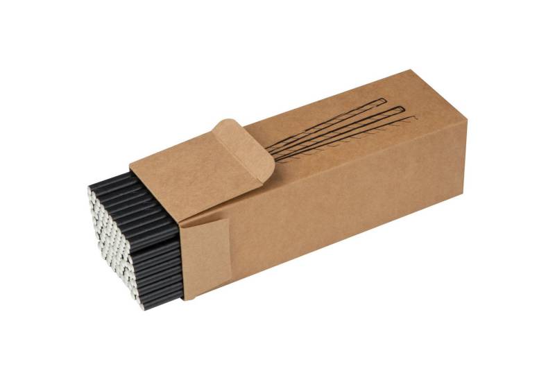 Macma Trinkhalme 100 Trinkhalme / Strohhalme aus Pappe / Farbe: schwarz von Macma