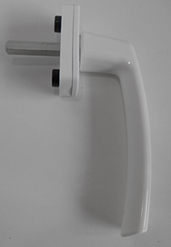 1 Stück Fenstergriff MACO HARMONY Markenfabrikat NEU in weiß Lochabstand 43mm, Nocken für 10 mm Bohrung von Maco
