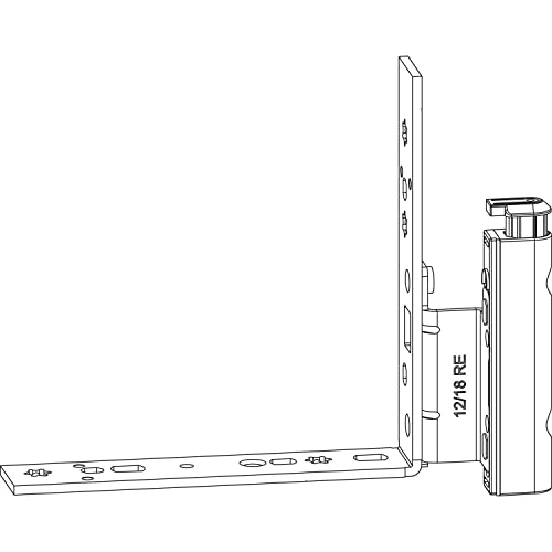 MACO Multi Falzecklagerband mit ÜV links, Fensterbeschlag für Holzfenster, 12/20-13mm, Tragkraft 160kg, Stahl verzinkt silber von MACO