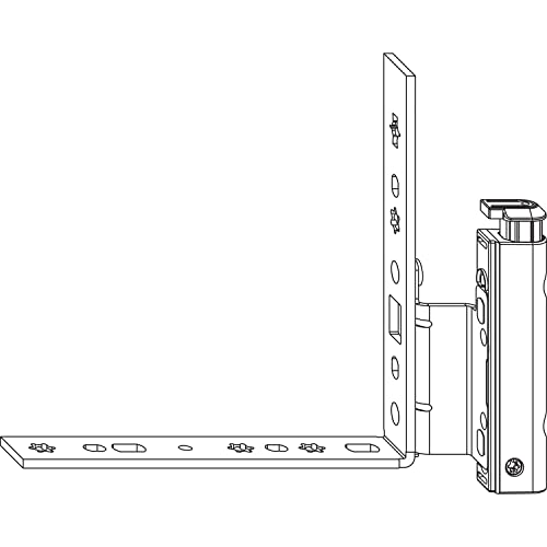 Maco Multi Falzecklagerband mit ÜV rechts, Fensterbeschlag für Holzfenster, 4/15-9mm, Tragkraft 130kg, Stahl verzinkt silber von Maco