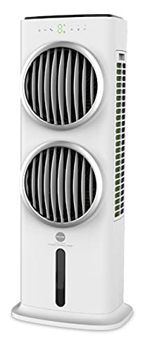 MACOM Enjoy & Relax 988 Power Double Wind, sehr leistungsstarker Verdunstungskühler mit Doppelventilator, weiß, Luftstrom: 28,6 m³/min von Macom
