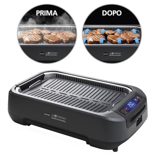 MACOM Just Kitchen 849 Smokeless Fan Grill. Indoor/zu Hause. Herdplatte/Grill. Mit integrierter Dunstabzugshaube und doppeltem Filtersystem, rauchfrei und geruchlos, Temperatur einstellbar bis 250 °C MACOM Just Kitchen 849 Smokeless Fan Grill. Indoor/zu Hause. Herdplatte/Grill. Mit integrierter Dunstabzugshaube und doppeltem Filtersystem, rauchfrei und geruchlos, Temperatur einstellbar bis 250 °C von Macom