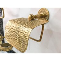 Toilettenpapierhalter, Messing Toilettenpapierhalter, Badezimmer Gold Rollenhalter, Küchenpapierregal Toilettenpapierhalter, Messing Toilettenpapierhalter, Badezimmer Gold Rollenhalter, Küchenpapierregal von Macopperofficial