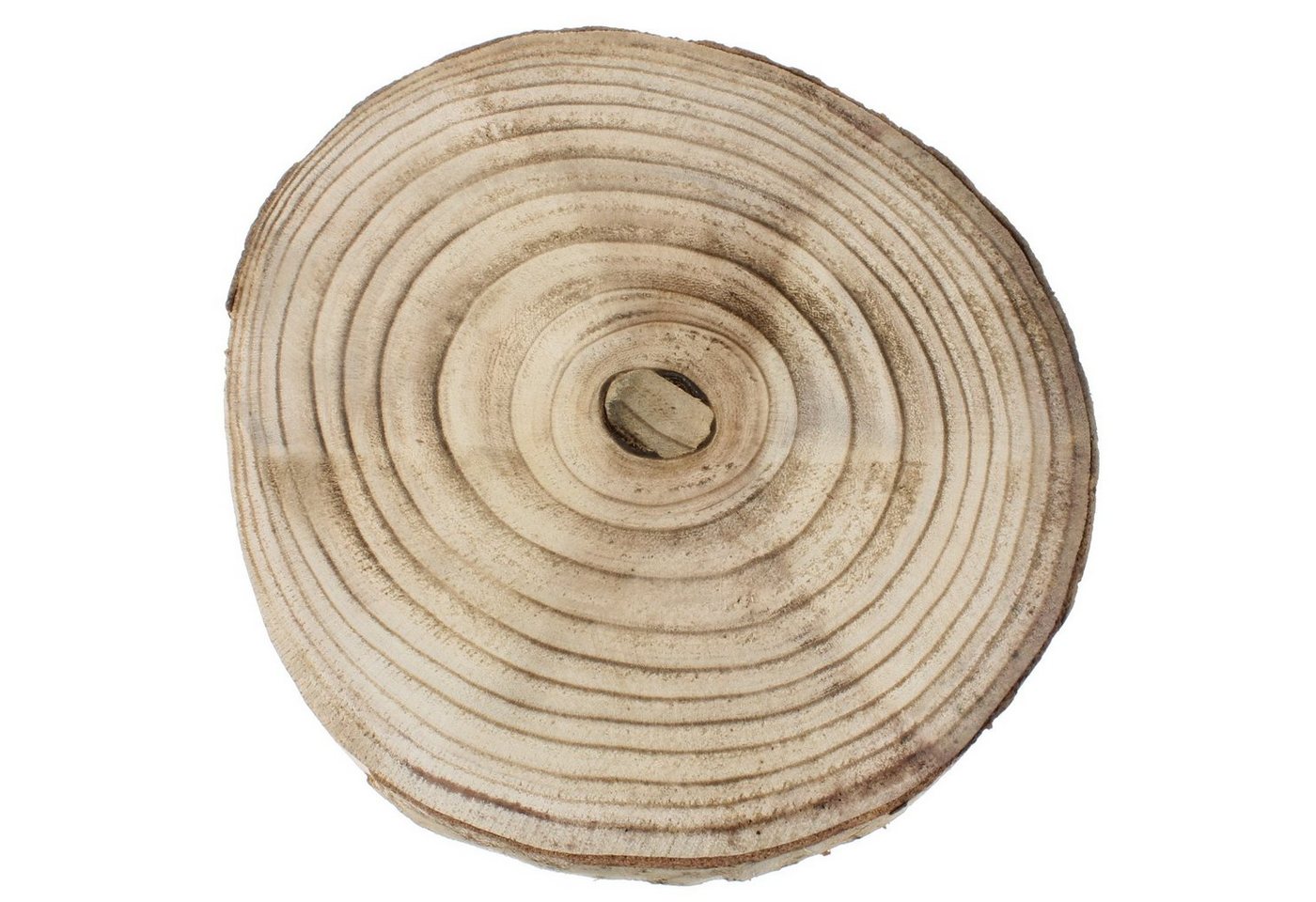 Macosa Home Dekofigur Deko-Baumscheibe Ø29 cm Dekoscheibe naturbelassen mit Rinde, Dekoscheibe Holz Holzscheibe rund Holzkreis von Macosa Home