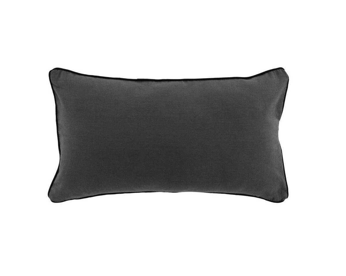 Macosa Home Dekokissen Dekokissen 30 x 50 cm Grau Anthrazit Uni Zierkissen modern Kissen Sofa, Sofakissen Dekokissen Zierkissen Deko Couchkissen von Macosa Home