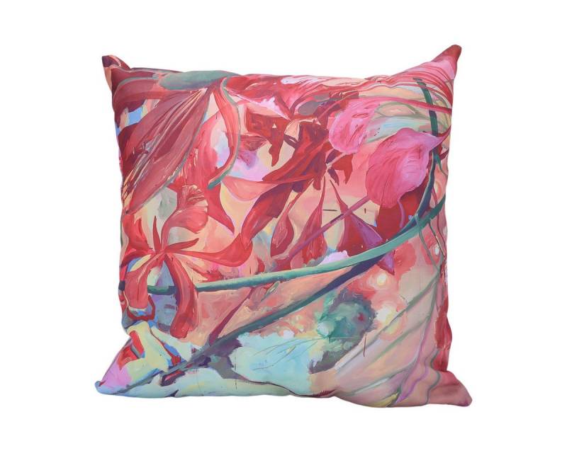 Macosa Home Dekokissen Outdoorkissen Floral bunt 45 x 45 cm Dekokissen Outdoor, Garten Kissen wasserdicht modern von Macosa Home