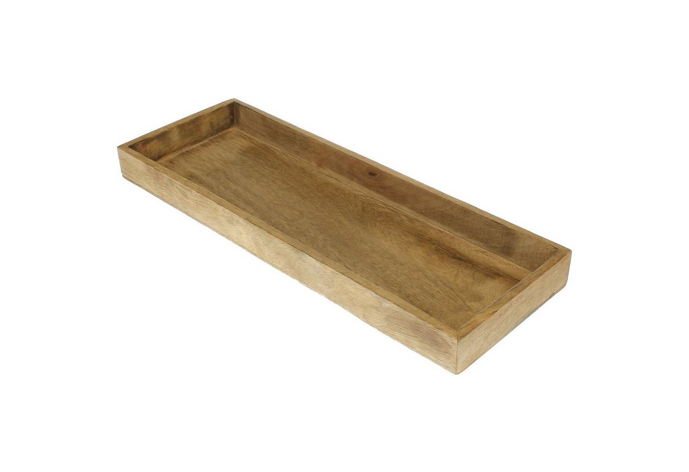 Macosa Home Dekotablett Holztablett 50cm rechteckig lang Holz Deko-Tablett (1 St), Servierplatte Obsttablett Wohn-Accessoire Dekotablett von Macosa Home