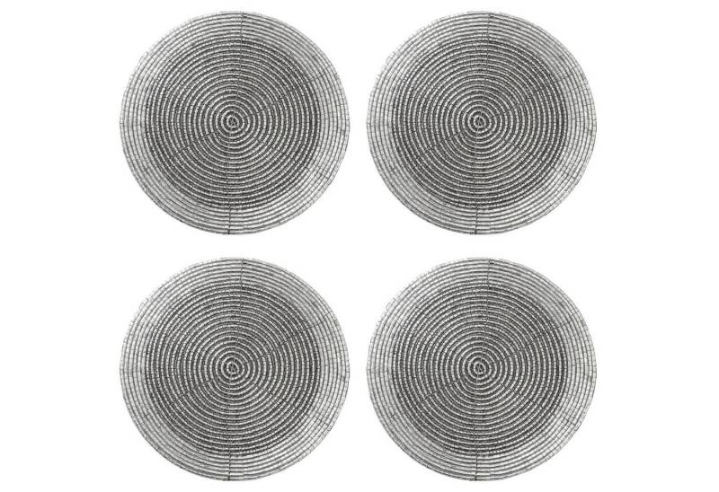 Macosa Home Glasuntersetzer Glasuntersetzer 4 Stück rund Perlen Silber Weiß od. Schwarz, Getränkeuntersetzer Perlenuntersetzer, 10 cm Untersetzer Tischuntersetzer Macosa Home Glasuntersetzer Glasuntersetzer 4 Stück rund Perlen Silber Weiß od. Schwarz, Getränkeuntersetzer Perlenuntersetzer, 10 cm Untersetzer Tischuntersetzer von Macosa Home