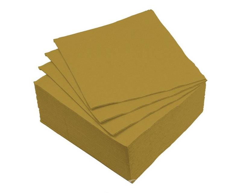 Macosa Home Papierserviette Einweg-Servietten Partyservietten gold Dekoservietten 38x38 cm, (goldfarben, 40 St., 40er Set), Einweg-Servietten Partyservietten von Macosa Home