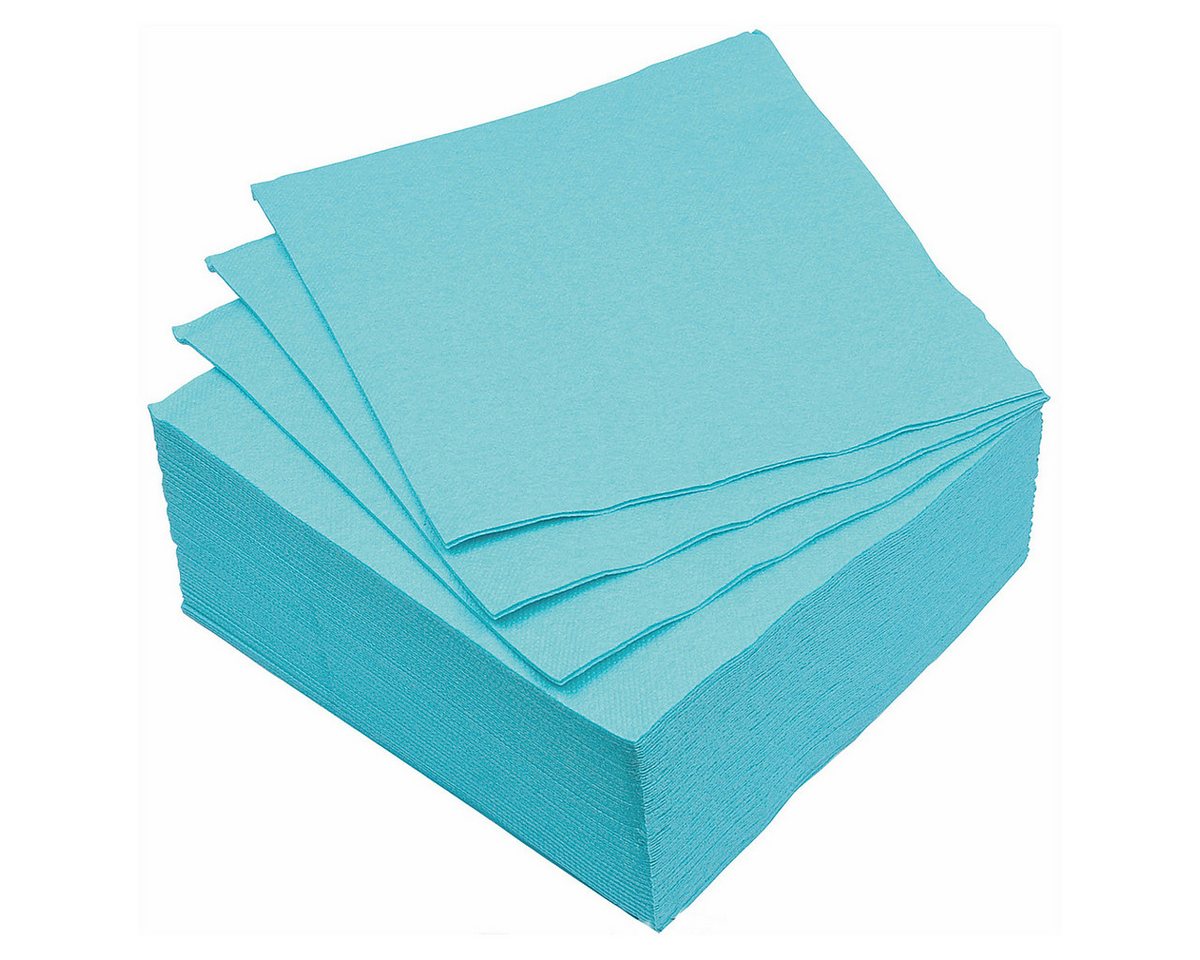 Macosa Home Papierserviette Servietten Set 40 Stk. Blau 38 cm Tisch-Deko Papierservietten, (40 Stk. Tischservietten Mundtuch, Partyservietten Dekoservietten), Papierservietten Einweg-Servietten Papier von Macosa Home
