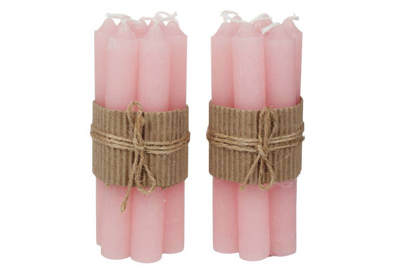Macosa Home Tafelkerze Rosa 14er Set 16 cm Wachskerzen Stabkerzen Tischkerzen (Echtwachskerze modern), Echtwachskerze Dekokerzen Tischdekoration Deko Dekokerzen von Macosa Home