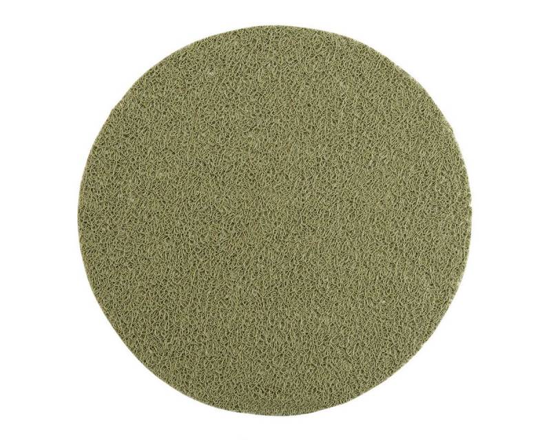 Macosa Home Platzset 4er Set rund abwischbar PVC 38 cm Tischset Platzmatte Tischset, (Grün Minze Taupe Schwarz oder Weiß, Platzmatte Tisch-Unterlage), Kunststoff Platzsets abwischbar Tischdeko Tischmatte von Macosa Home