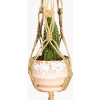 24 Zoll Natural Jute Betriebsaufhänger - Indoor Hochzeits-Zusatz Macrame Betriebshalter 3mm Cord Hanging Planter von MacrameDecorStore
