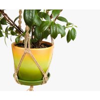32 Zoll Natural Jute Macrame Blumentopf Aufhänger - Geschenk-Idee Innen Wohnkultur 3mm Schnur Hängend Planter von MacrameDecorStore