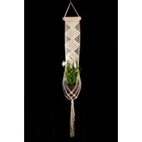 Makramee Blumenampel/Pflanzenhalter Topflappen Baumwolle Aufhänger Boho Wanddekor Eco Home Makramee Blumenampel/Pflanzenhalter Topflappen Baumwolle Aufhänger Boho Wanddekor Eco Home von MacrameDecorStore