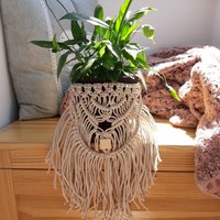 Makramee Topfdeckel Pflanzendekor Seil Glas Wickeln Kleine Wandbehang Blumenstrauß Wrap Boho Hochzeit Wohndekor Indoor Pflanze Makramee Topfdeckel Pflanzendekor Seil Glas Wickeln Kleine Wandbehang Blumenstrauß Wrap Boho Hochzeit Wohndekor Indoor Pflanze von MacrameDecorStore