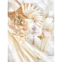 Kristall Makramee Behang/Selbstliebe Mangano Calcit, Lepidolith, Pink Opal von MacrameWonderlandAU