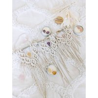 Kristall Makramee Wandbehang - Amethyst, Citrin Oder Rosenquarz von MacrameWonderlandAU