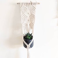 Makramee Blumenampel/Pflanzenaufhänger /Makramee Wandbehang - Julia von MacrameWonderlandAU