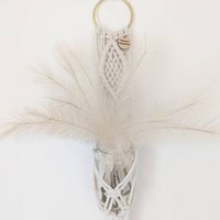 Makramee Pflanzenaufhänger/Macramè Blumenaufhänger | Mit Glas Mit Topf Kann Einzeln Oder Im Set Von 2 3 Stück Gekauft Werden von MacrameWonderlandAU