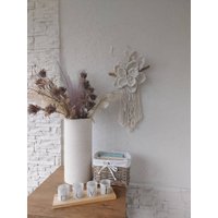 Makramee Blume Wandbehang Cottagecore Boho Wanddekor Florale Wand Dekor Panel Fake Blumen Wanddekoration Rustikal Urlaub von MacrameshkaUA