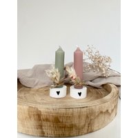 Raysin Kerzenständer Mit Kleiner Kerze Und Trockenblumen, Kleines Geschenk von Macrashophandmade