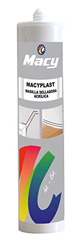 Acryl-Spachtelmasse für Innen und Außen, Kartusche 300 ml von Macy