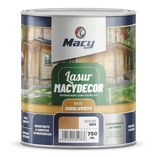 Macy Decor Lasur, satiniert, verstärkt mit UV-Filtern, sofort einsatzbereit. von Macy