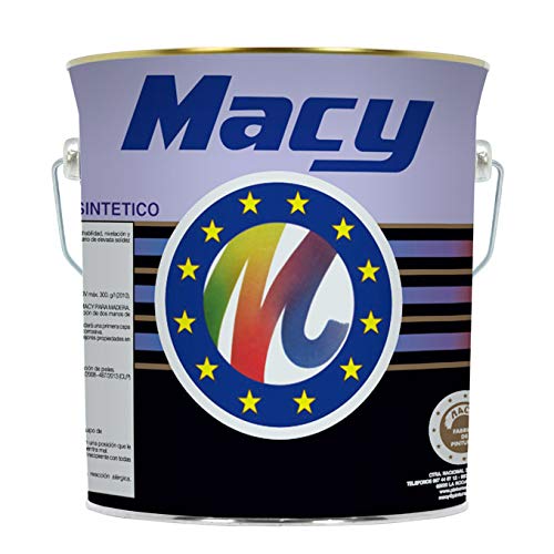 Macy Synthetischer Emaille für den Innen- und Außenbereich, glänzendes Finish, 4 l, Schwarz von Macy