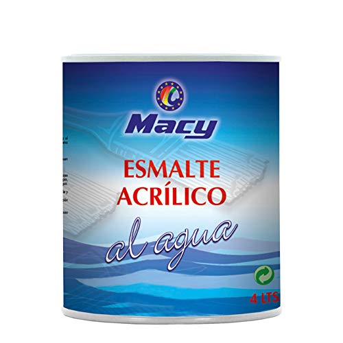 Macy Emaille Wasserglanz für verschiedene Oberflächen innen und außen, 750 ml, englisches Rot von Macy