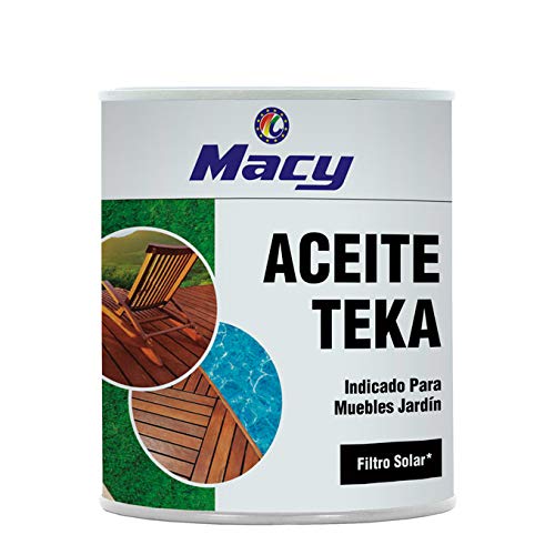 Teka-Öl, schützt und nährt das Holz, gebrauchsfertig, 4 Liter von Macy