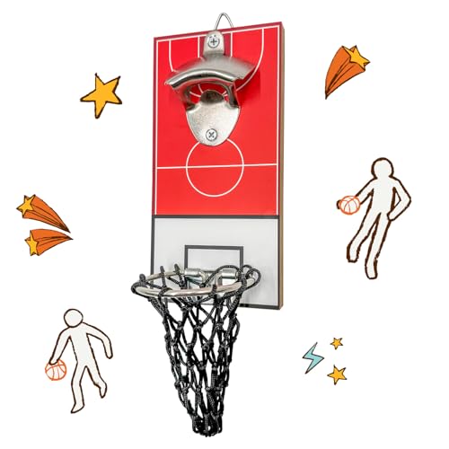 Basketball Flaschenöffner Wand – Wandflaschenöffner mit Auffangbehälter | Flaschenöffner Wandmontage – Bieröffner mit Auffangbehälter für Küche, Bar oder Partyraum Basketball Flaschenöffner Wand – Wandflaschenöffner mit Auffangbehälter | Flaschenöffner Wandmontage – Bieröffner mit Auffangbehälter für Küche, Bar oder Partyraum von Mad Monkey