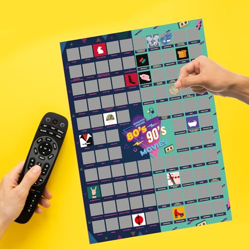 Mad Monkey Top 100 Filme Scratch Off Poster – Geschenk für Filmfans, dunkelblau, türkis Mad Monkey Top 100 Filme Scratch Off Poster – Geschenk für Filmfans, dunkelblau, türkis von Mad Monkey