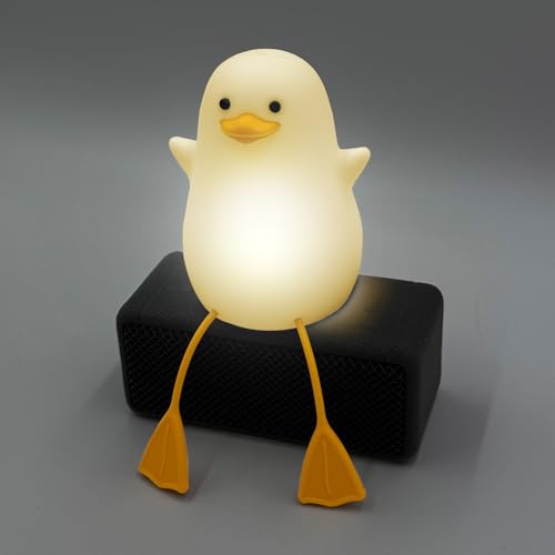 Nachtlicht Ente - Enten Lampe mit 7 verschiedenen Farbmodi - 30 Minuten Timer für ruhigen Schlaf - Inklusive USB-C Ladekabel - Kindernachtlicht für süße Träume im Kinderzimmer von Mad Monkey