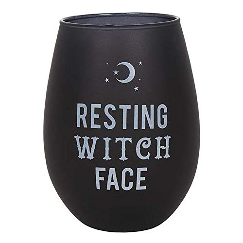 Mad Moonshine Trinkglas Resting Witch Face von Attitude Clothing