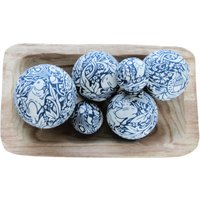 Brer Rabbit Stoff Rag Bowl Fillers. Dekorator Balls. Marineblaue Stoffkugeln. Ostern Frühling Home Dekor. Chinoiserie Ostern von MadAboutPlaid