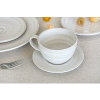 Kaffee-Liebhaber-Geschenk, Keramik-Cappuccino-Tasse, 9. Jahrestagsgeschenk, Einzigartiges Keramik-Geschenk, Artisan-Kaffeetassen, Stilvolle von MadAboutPottery