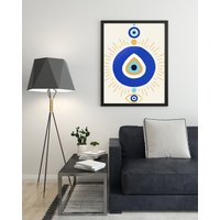 Evil Eye Poster | A2, A3, A4 von MadArtStopLDN