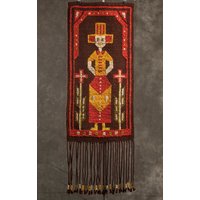 Vintage Wandteppich/1970Er Wolle Kelim Handgewebter Wandbehang Kunst Wandteppich Made in Poland Cepelia Folk Kilim Vintage Wandteppich/1970Er Wolle Kelim Handgewebter Wandbehang Kunst Wandteppich Made in Poland Cepelia Folk Kilim von MadMoonVintage