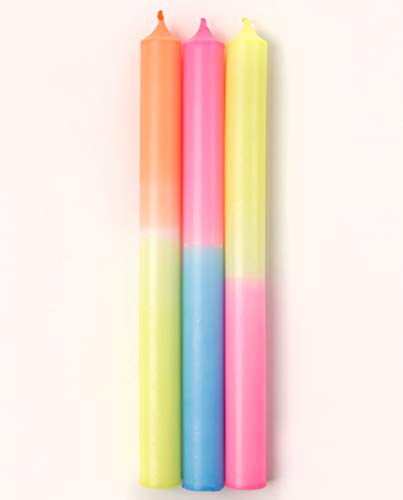 MADAM ERLE | 3er-Set Dipdye Stabkerzen | JULI | handgemachte Kerzen extra lang| neon farbig | bunt | lange Brenndauer | Wohnzimmerdeko | Geschenkidee für Frauen und Freundin | MADAM ERLE | 3er-Set Dipdye Stabkerzen | JULI | handgemachte Kerzen extra lang| neon farbig | bunt | lange Brenndauer | Wohnzimmerdeko | Geschenkidee für Frauen und Freundin | von Madam ERLE
