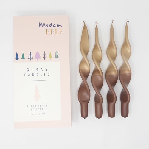 MADAM ERLE - 4er-Set dip dye Kerzen | CURLY IBEN | handgemachte Weihnachtsedition | wunderschön auf dem Adventskranz | MADAM ERLE - 4er-Set dip dye Kerzen | CURLY IBEN | handgemachte Weihnachtsedition | wunderschön auf dem Adventskranz | von Madam ERLE