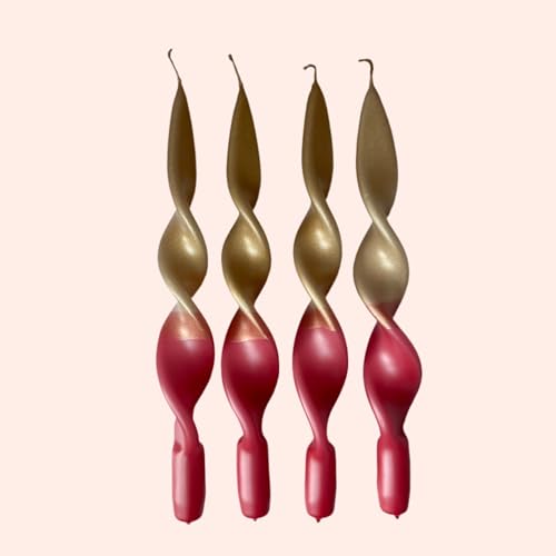 MADAM ERLE - 4er-Set dip dye Kerzen | CURLY JUNA | handgemachte Weihnachtsedition | wunderschön auf dem Adventskranz | MADAM ERLE - 4er-Set dip dye Kerzen | CURLY JUNA | handgemachte Weihnachtsedition | wunderschön auf dem Adventskranz | von Madam ERLE
