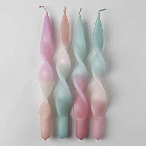 MADAM ERLE - 4er-Set dip dye Kerzen | CURLY LEYA | handgemachte | Limited Edition | pastell-farbig | MADAM ERLE - 4er-Set dip dye Kerzen | CURLY LEYA | handgemachte | Limited Edition | pastell-farbig | von Madam ERLE